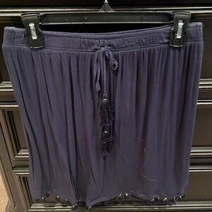 Women’s Lilly Pulitzer Navy Blue Strapless Top with Tassles